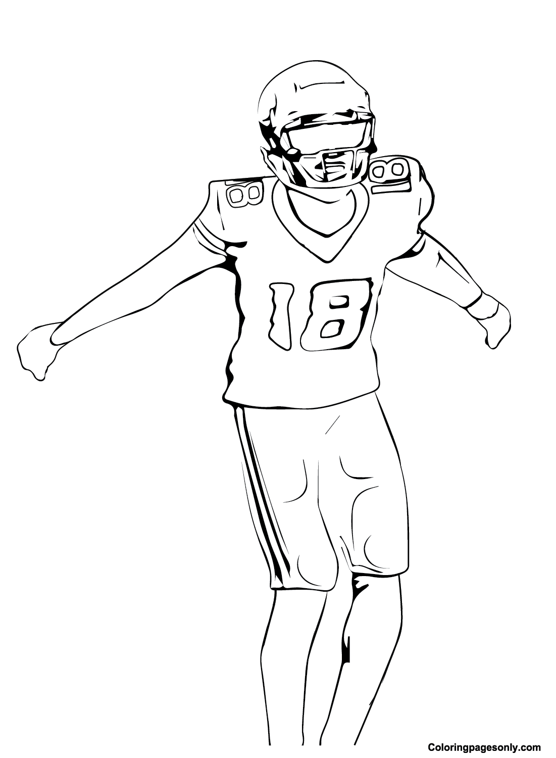 Image Justin Jefferson Coloring Page Jefferson Coloring Page Page For Image Justin Jefferson Coloring Page Jefferson Coloring Page Page For