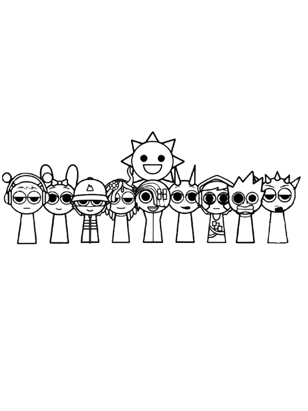 sprunki phase 4 coloring pages