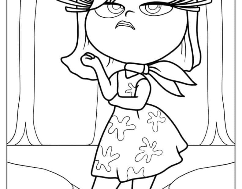 Inside Out Cartoon Coloring Pages