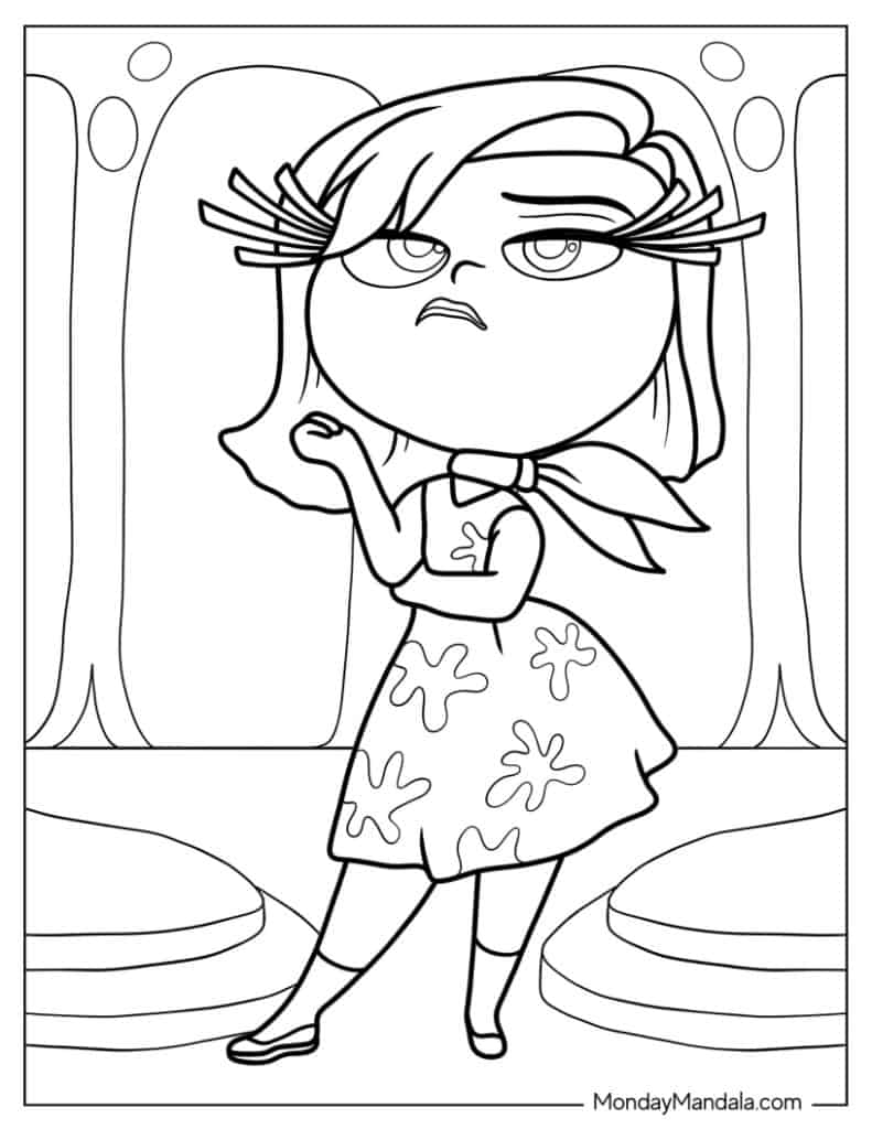 Inside Out Cartoon Coloring Pages Inside Out Cartoon Coloring Pages