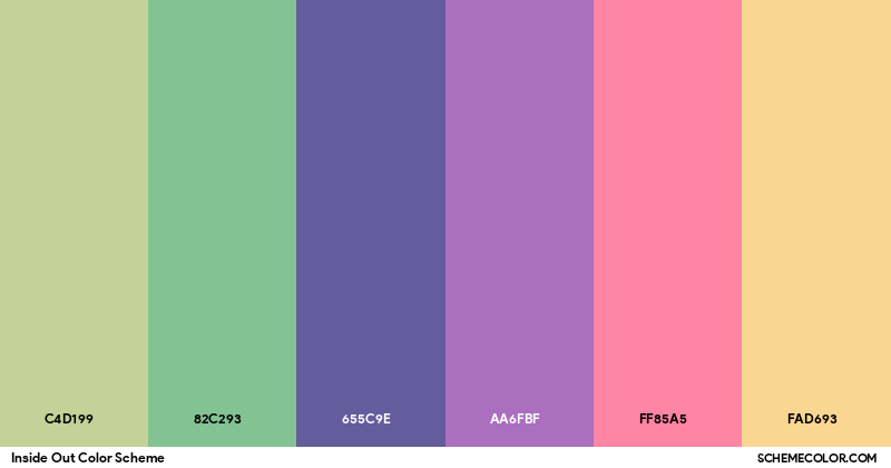 Inside Out Color Scheme Palettes SchemeColor