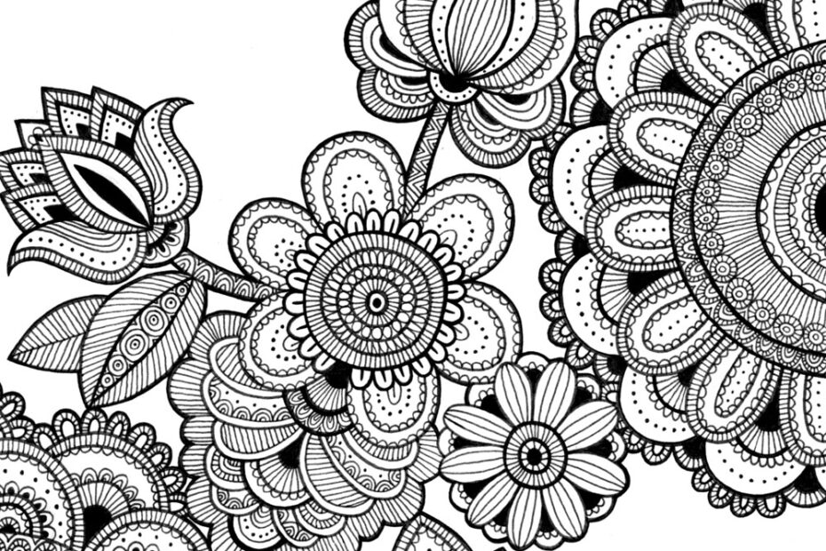Intricate Design Coloring Page Coloring Home