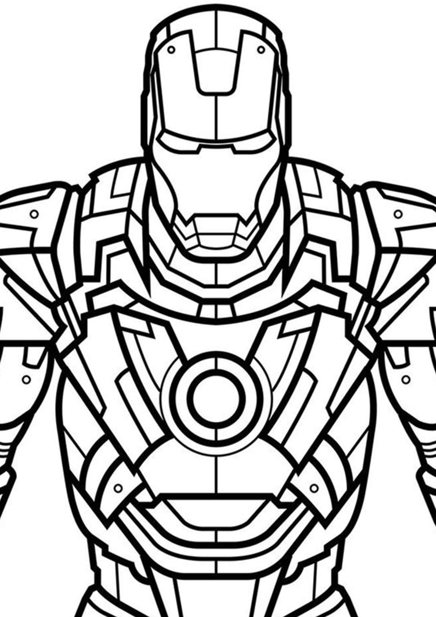 Iron Man coloring page printable