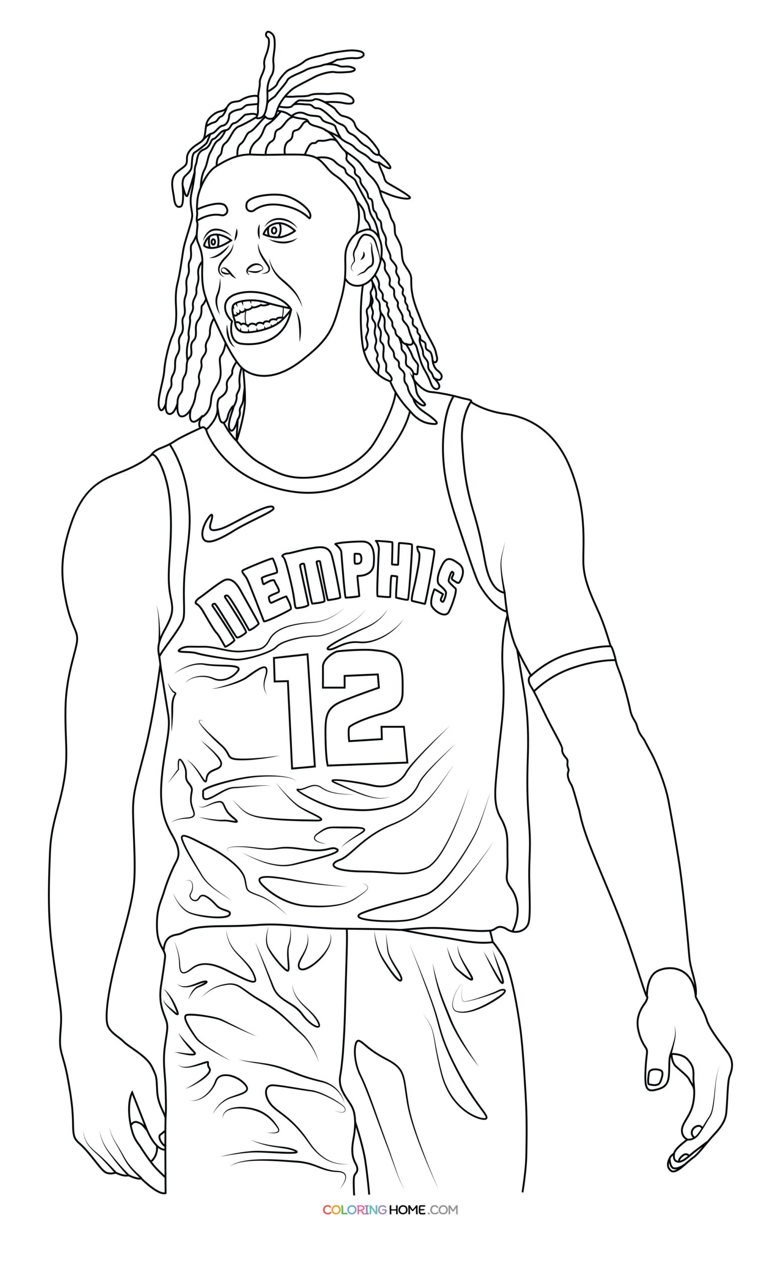 Ja Morant Coloring Pages Coloring Home Ja Morant Coloring Pages Coloring Home