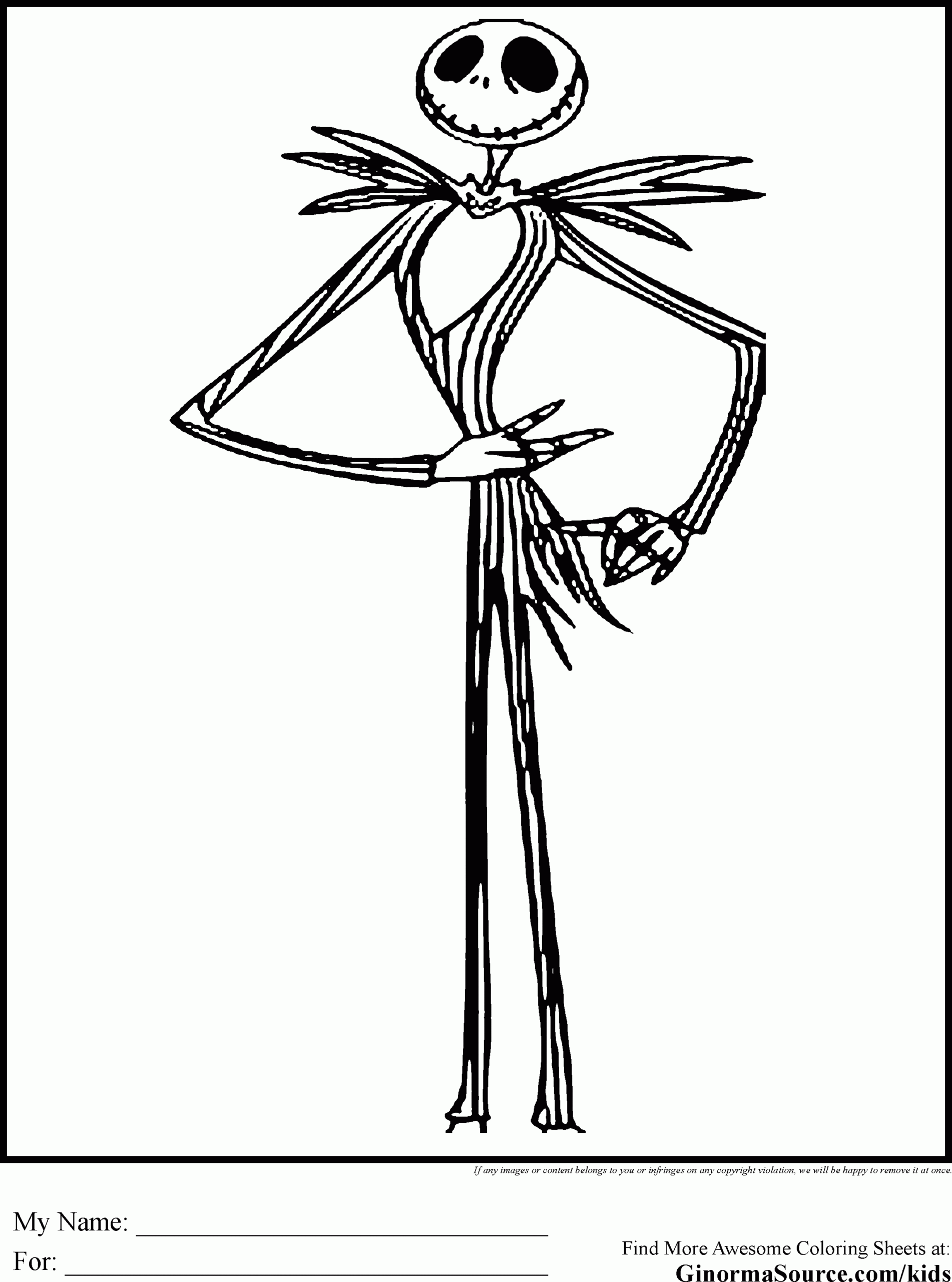 Jack Skellington Head Coloring Pages Coloring Home Jack Skellington Head Coloring Pages Coloring Home