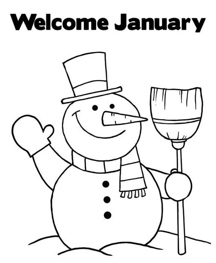 January Coloring Pages Coloring Cool January Coloring Pages Coloring Cool