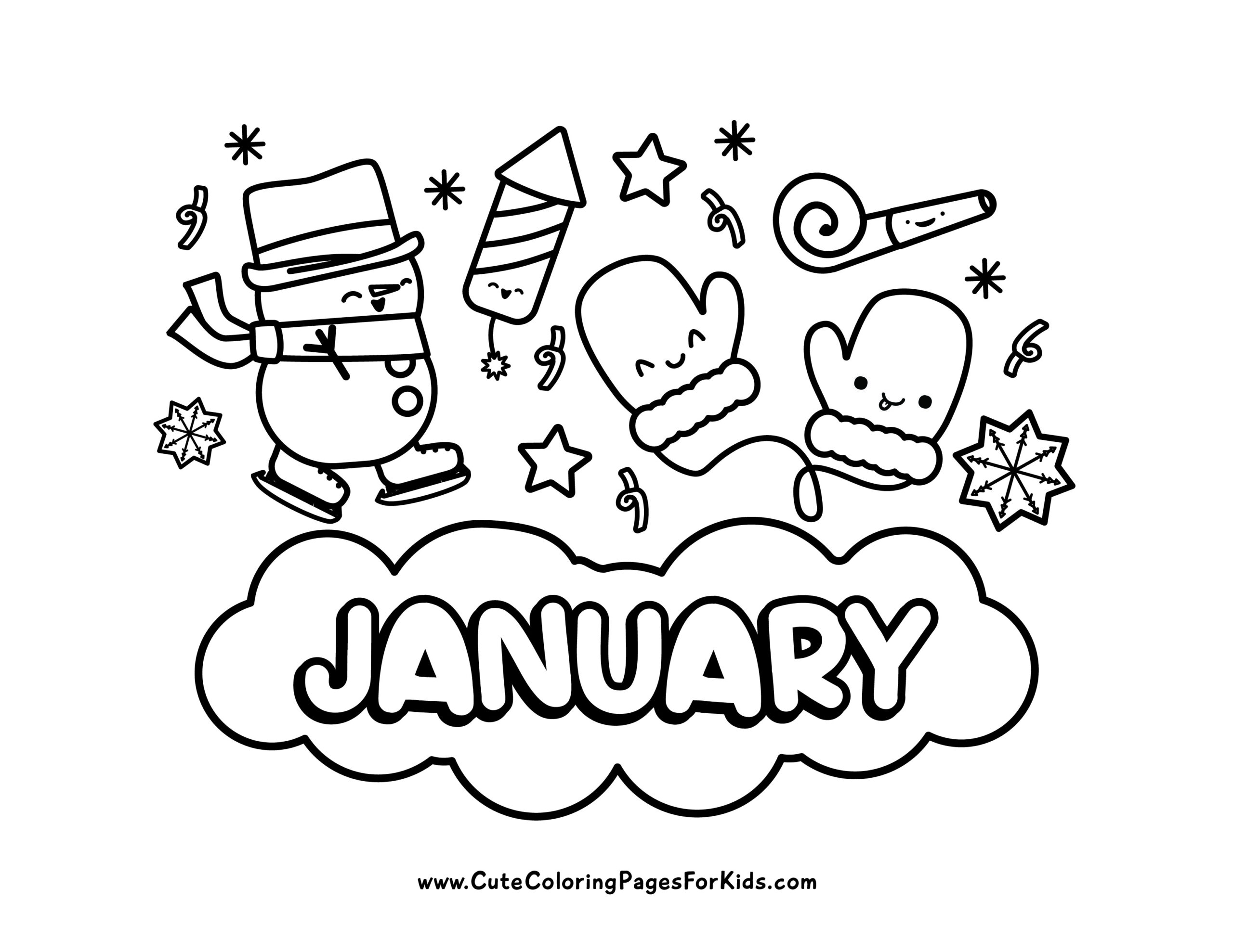 free january coloring sheets free january coloring sheets