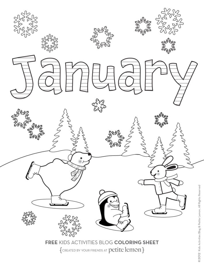 January Coloring Pages Free Printable January Coloring Page In 2022 January Coloring Pages Free Printable January Coloring Page In 2022