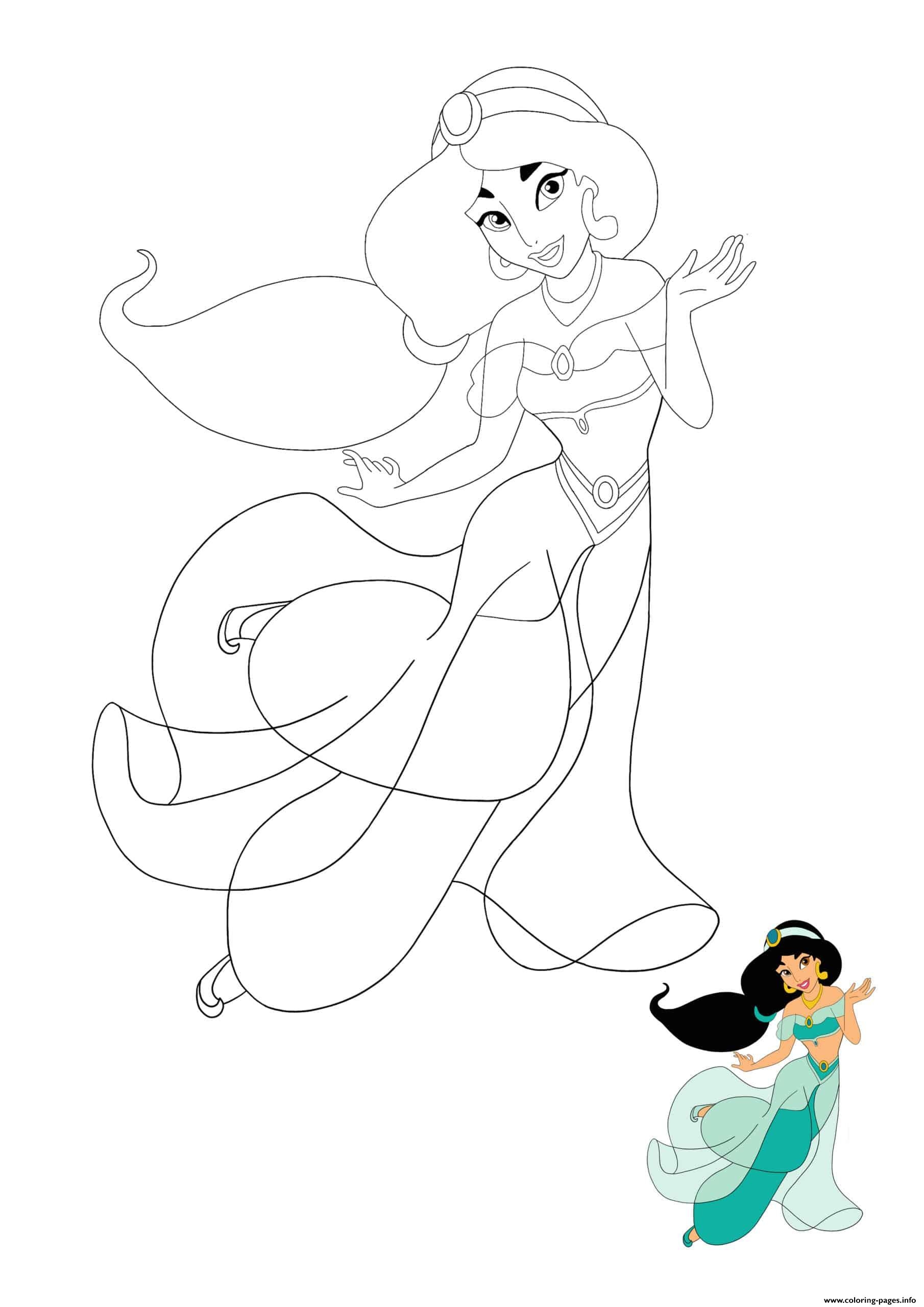 Jasmine Printable Coloring Pages
