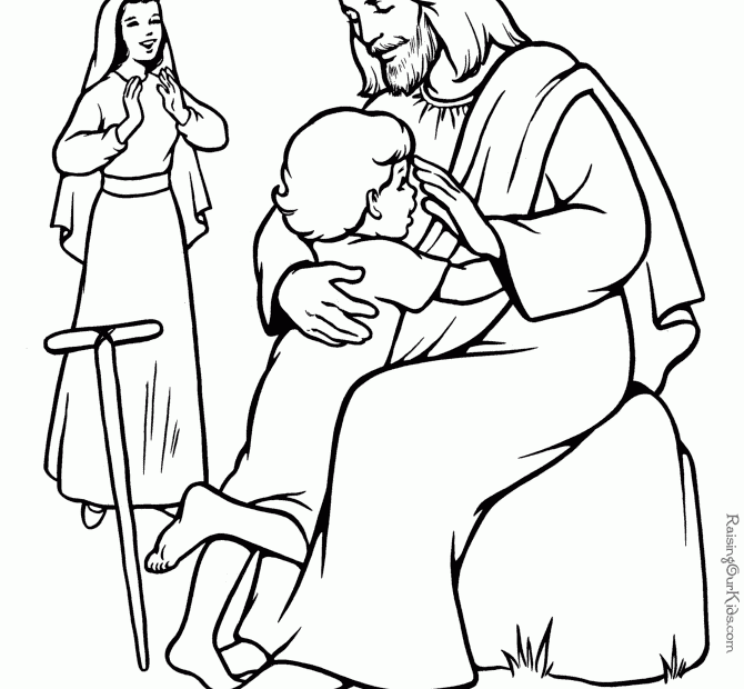 Jesus Bible Coloring Pages To Print 027
