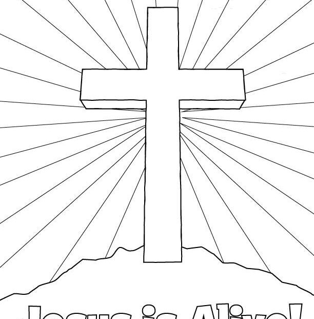 Jesus Is Alive Coloring Page Coloring Home