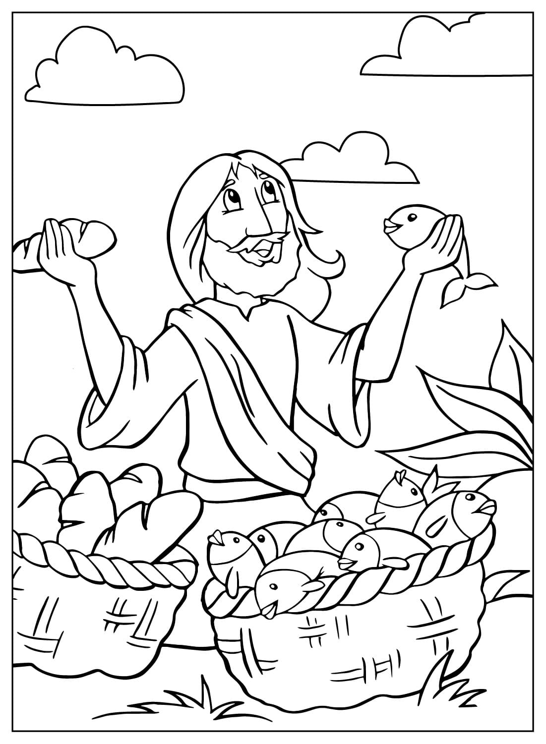 Jesus Multiplied The Loaves Coloring Sheet Free Printable Coloring Pages Jesus Multiplied The Loaves Coloring Sheet Free Printable Coloring Pages