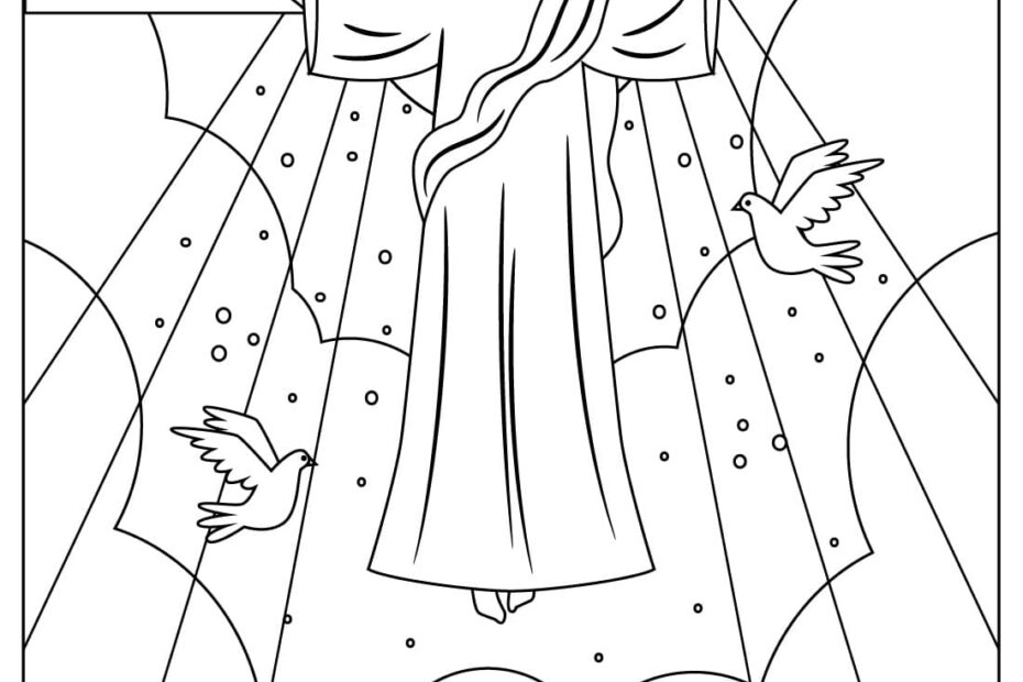 Jesus Resurrected Coloring Sheet Free Printable Coloring Pages