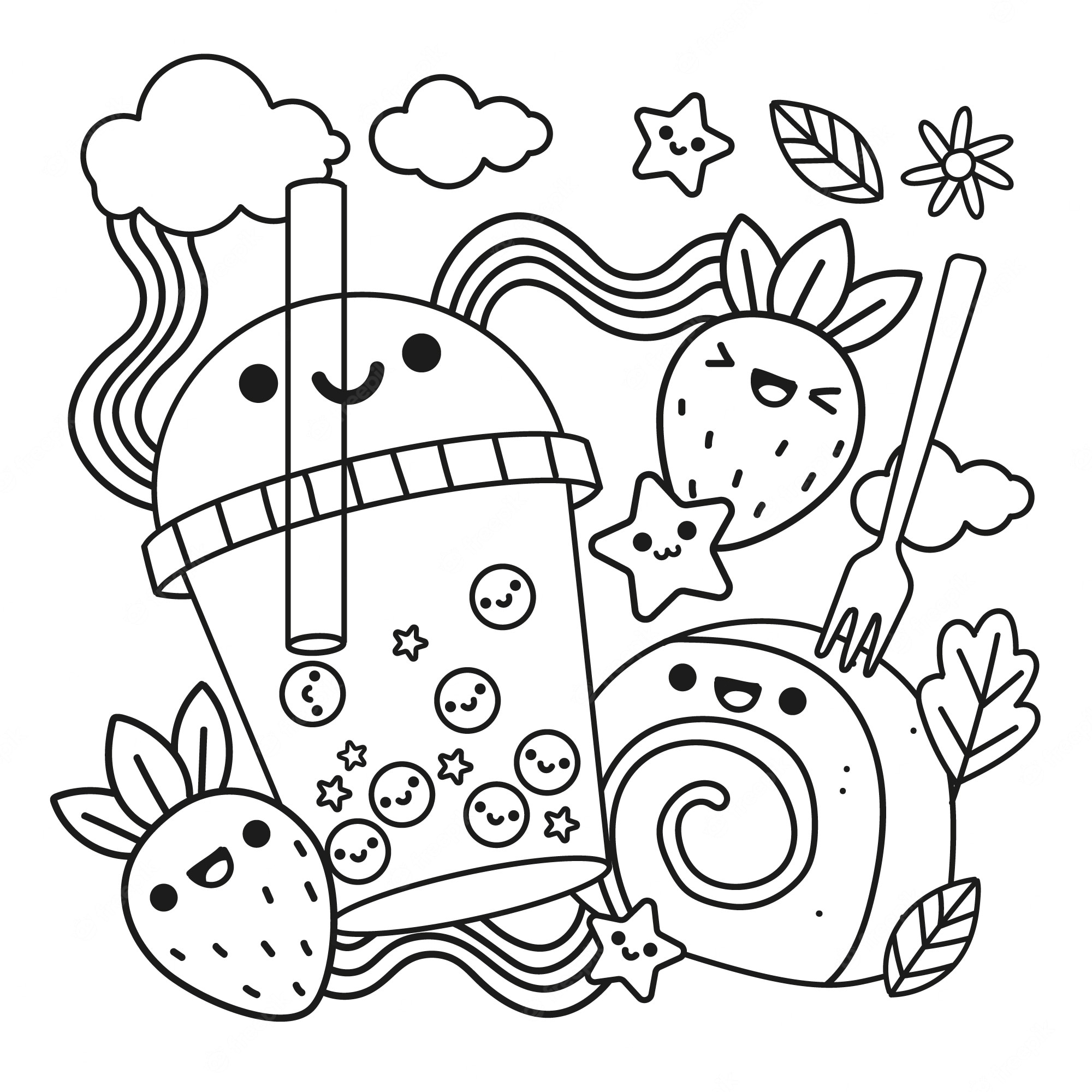 Kawaii Coloring Page Image Coloring Home Kawaii Coloring Page Image Coloring Home