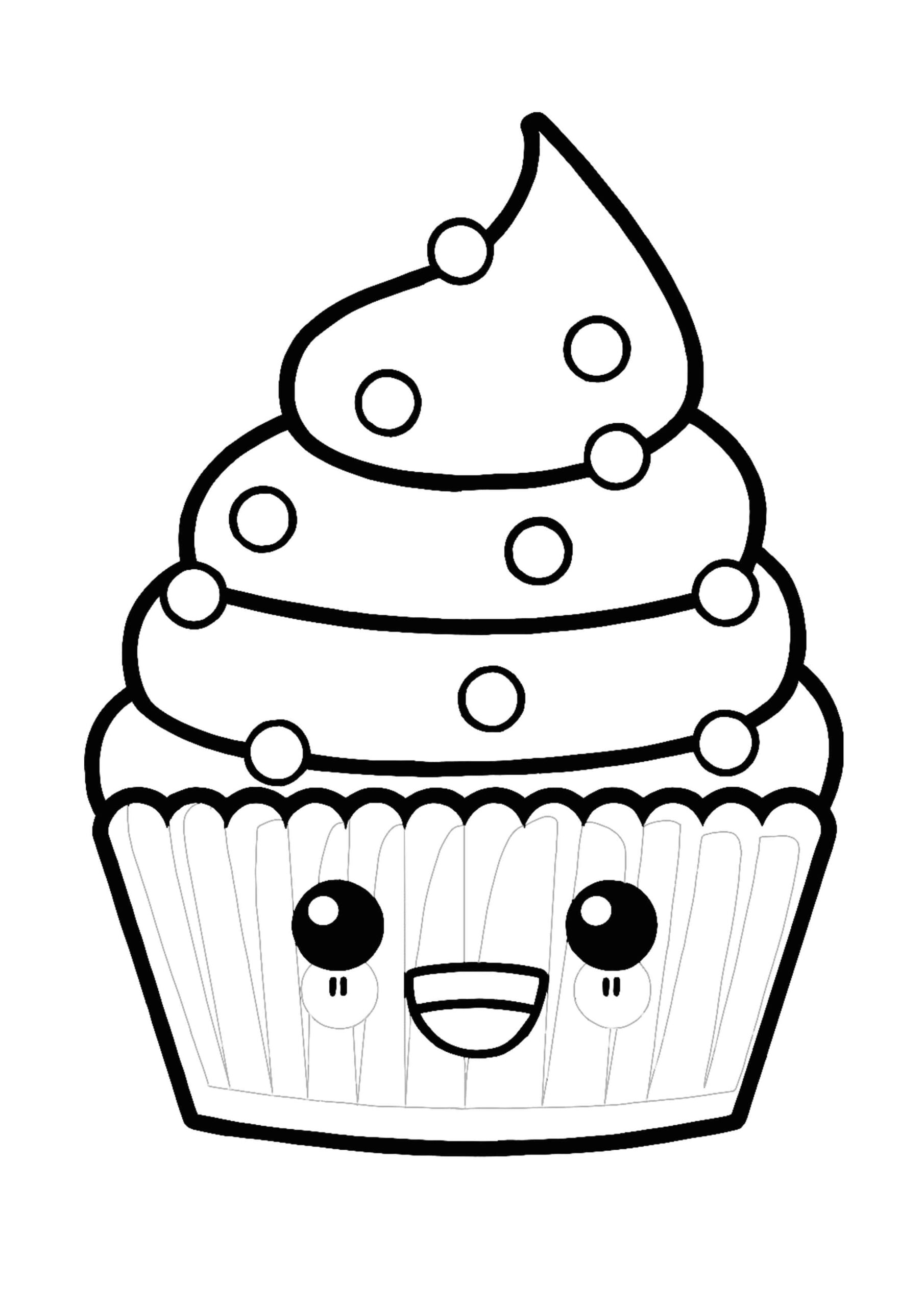 Kawaii Delicious Cupcake Coloring Page Cupcake Coloring Pages Kids Kawaii Delicious Cupcake Coloring Page Cupcake Coloring Pages Kids