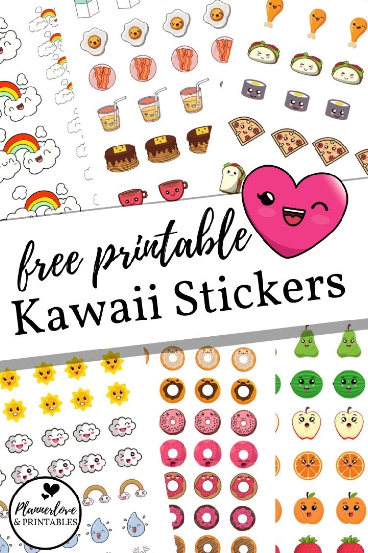 Kawaii Printable Stickers