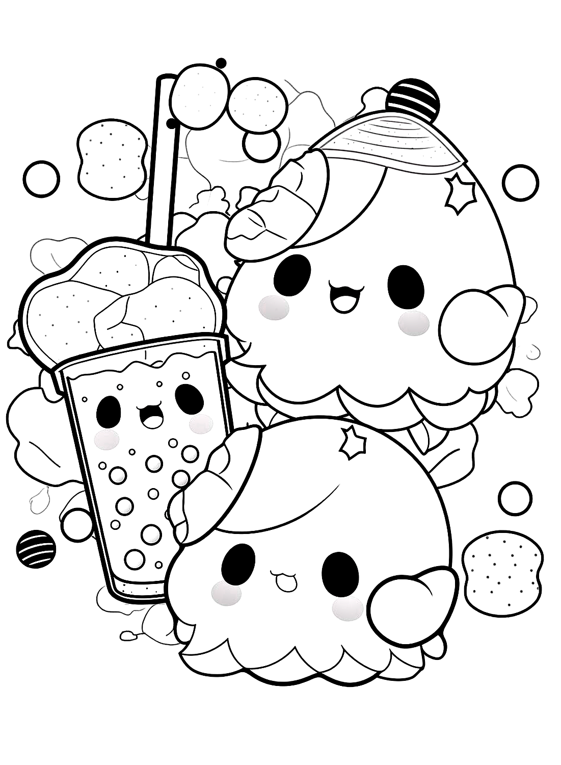 Kawaii Printables Free Printable Coloring Pages Kawaii Printables Free Printable Coloring Pages