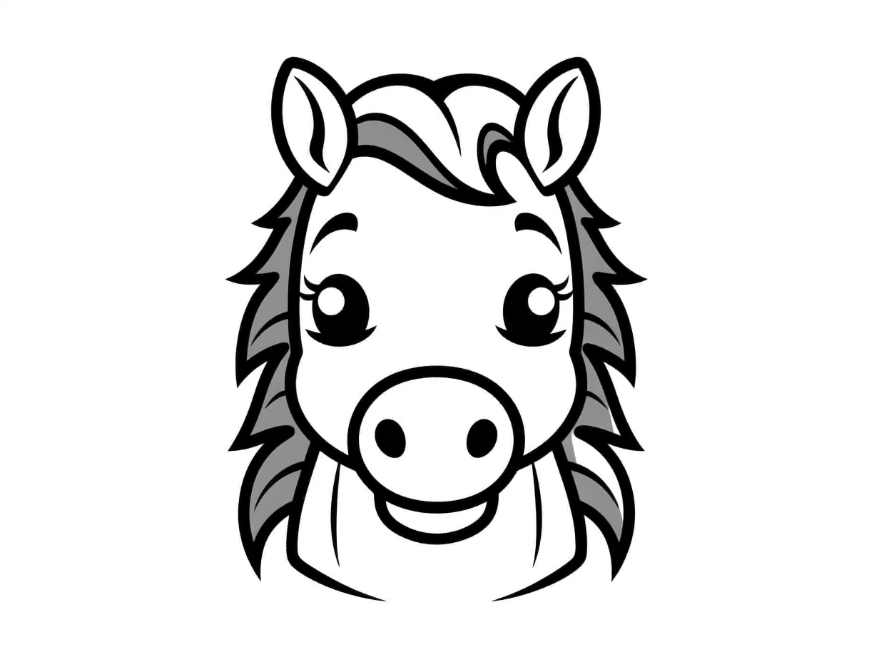 Kids Coloring Clydesdale Horse Coloring Page