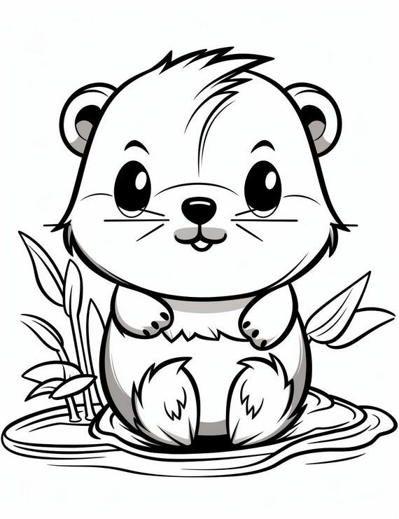 Kids Coloring Pages Animals Cute
