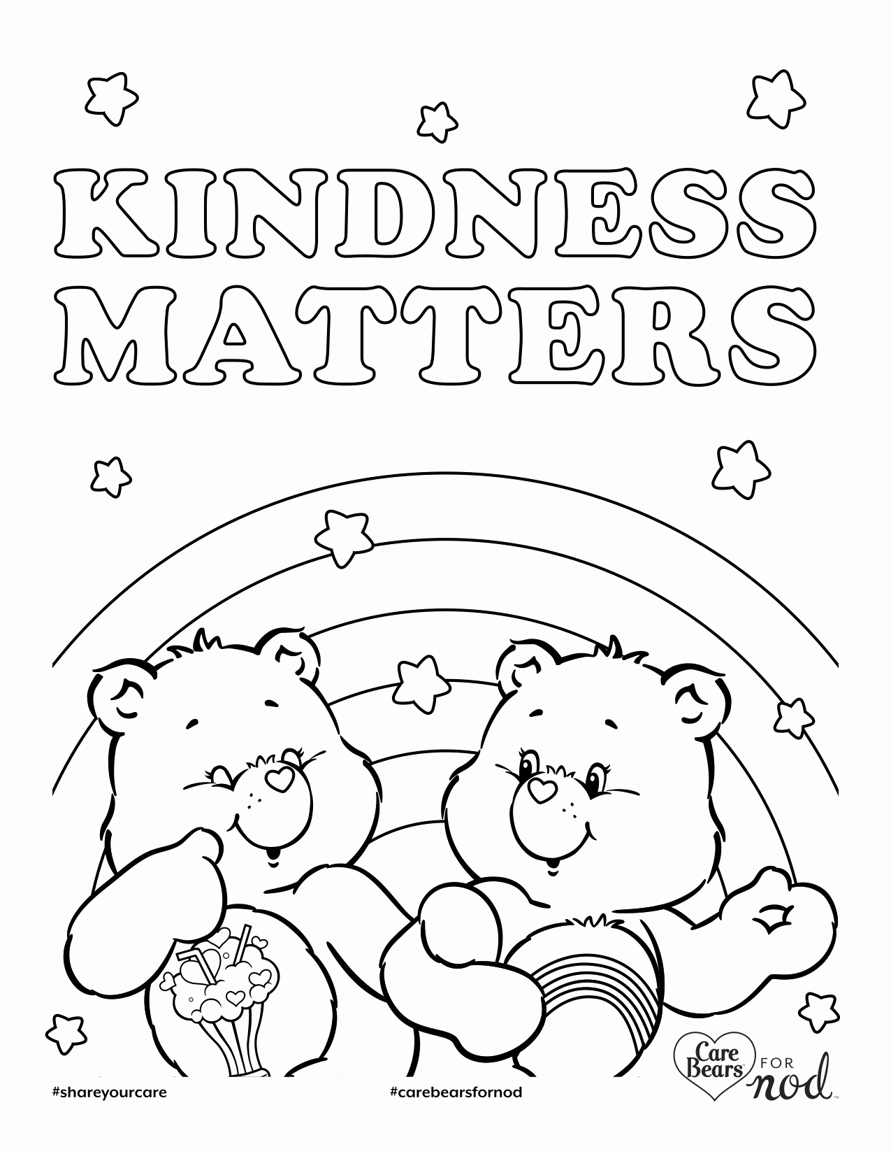 Kindness Coloring Pages Free Printable