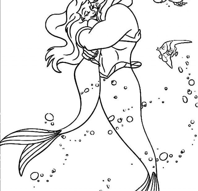 King Triton Coloring Page Coloring Home