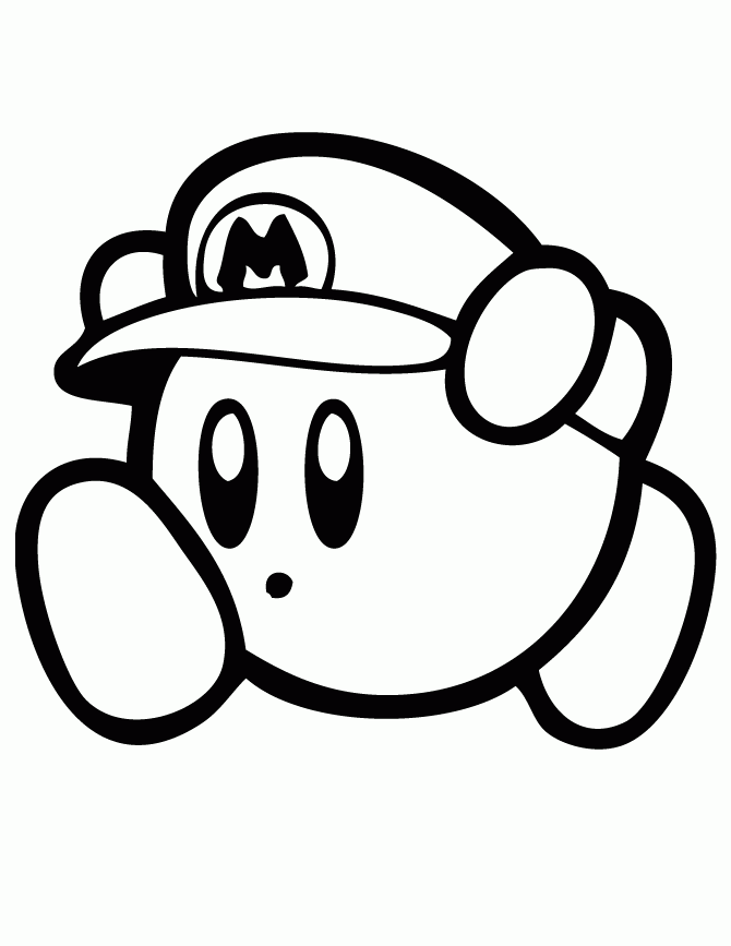 free Kirby coloring page free Kirby coloring page