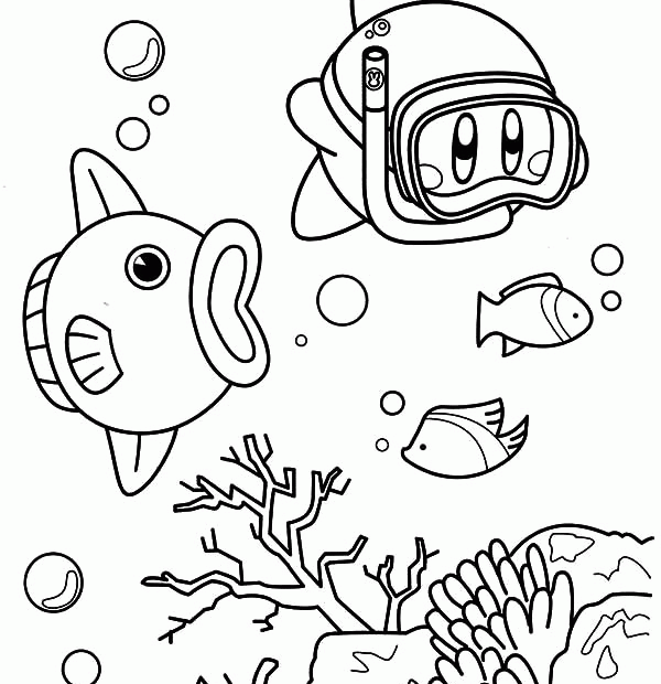 Kirby Coloring Page Coloring Home
