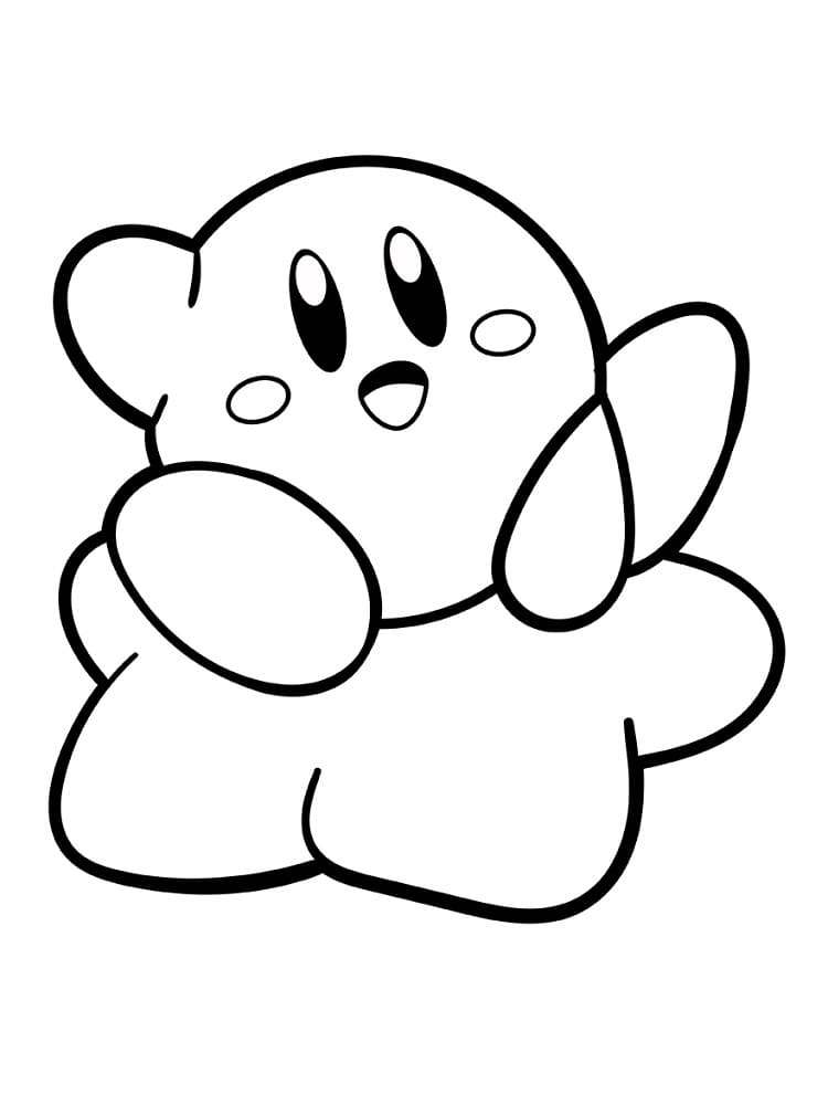Kirby coloring page printable