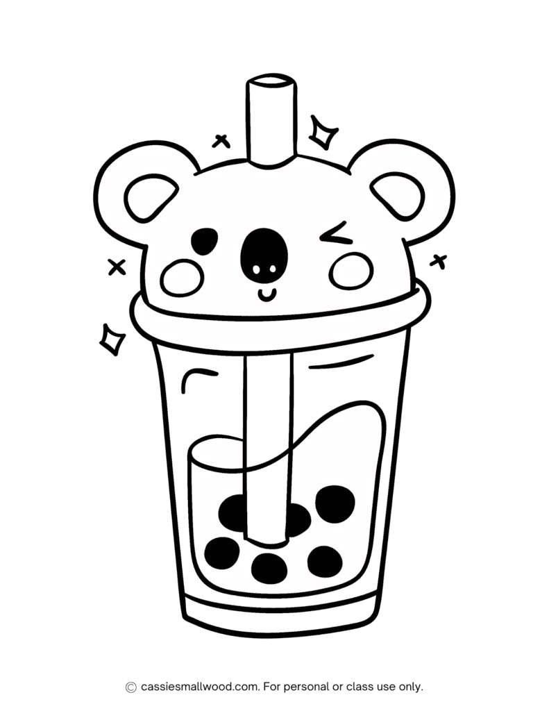 Koala Boba Coloring Page Cassie Smallwood Koala Boba Coloring Page Cassie Smallwood