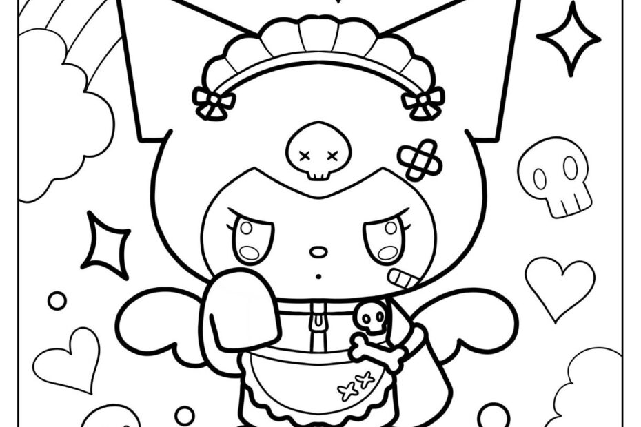 Kuromi Coloring Pages Free PDF Printables