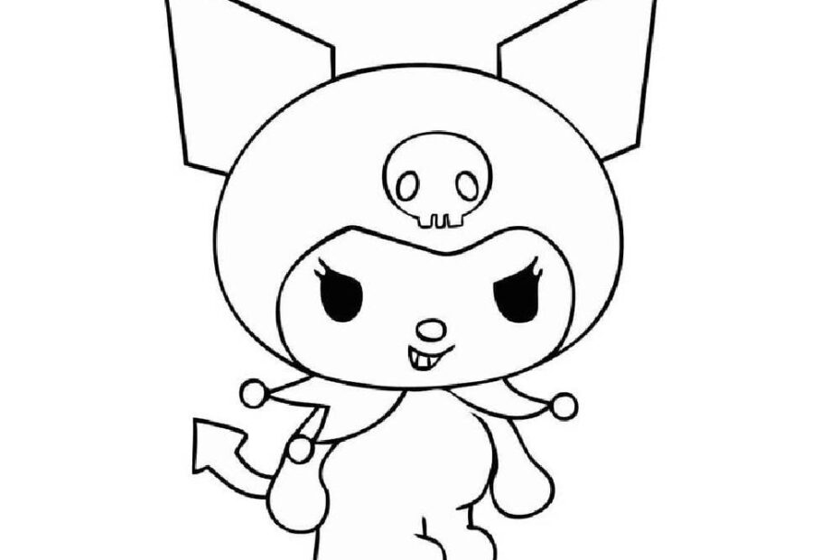 Kuromi Coloring Pages Free Printable PDF