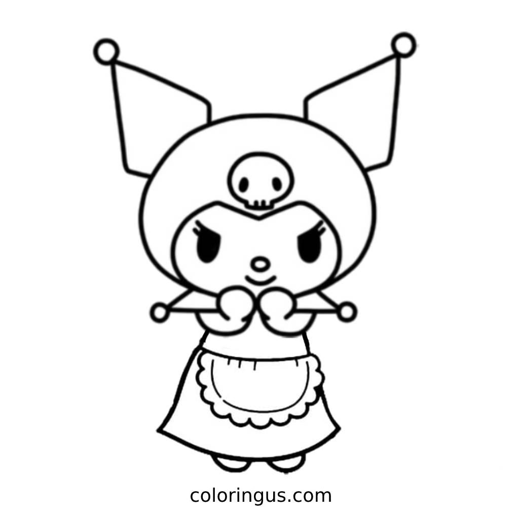 Kuromi coloring images Kuromi coloring images