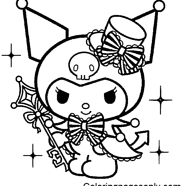 Kuromi Sheets Coloring Page Free Printable Coloring Pages