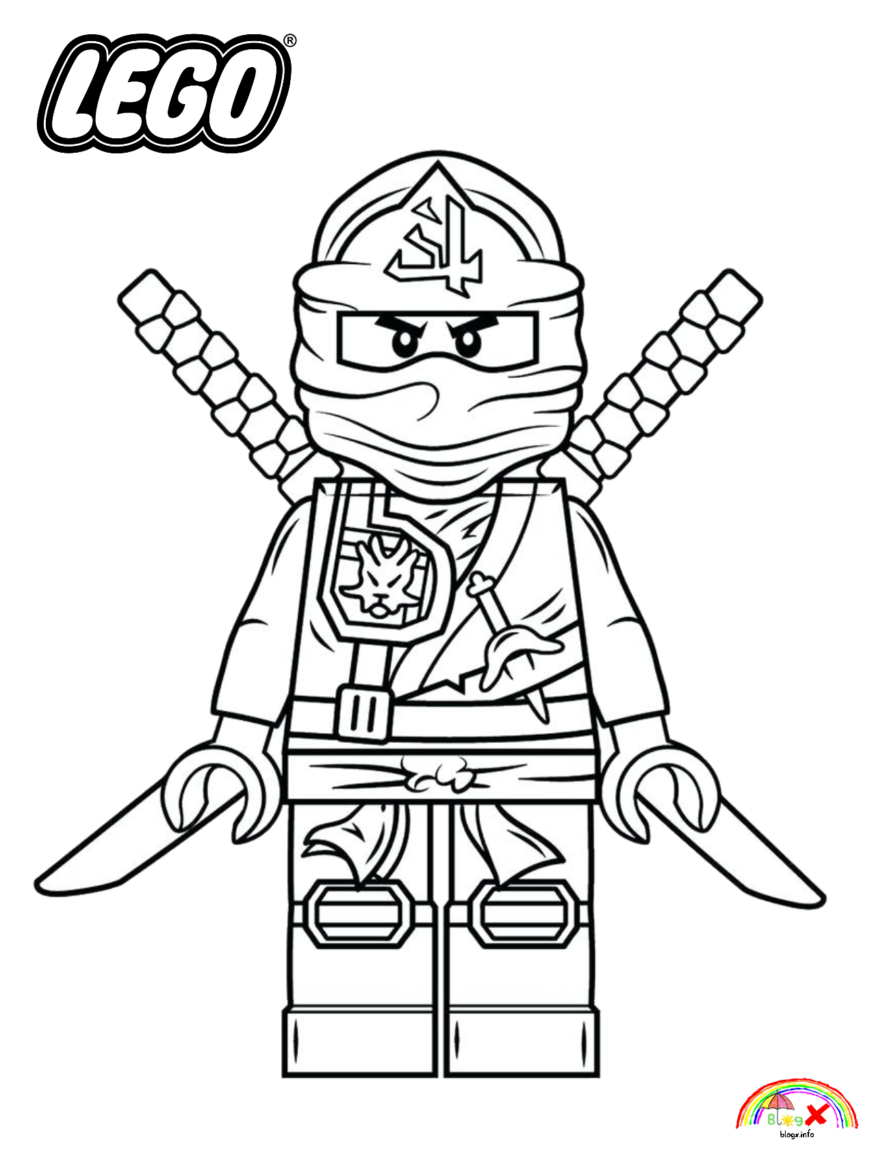 colouring pictures of Ninjago colouring pictures of Ninjago
