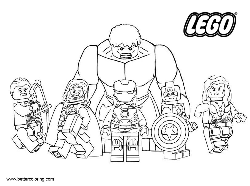 LEGO Marvel Superhero Coloring Pages Free Printable Coloring Pages