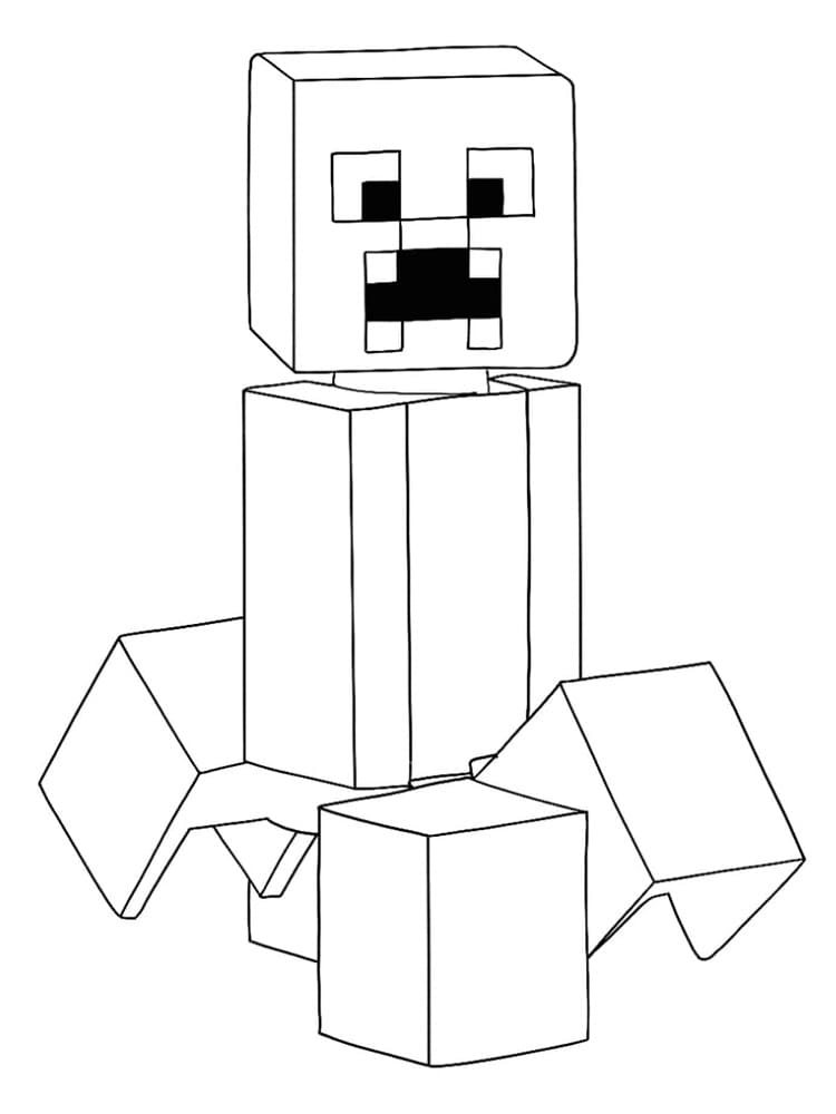 Minecraft creeper coloring page Minecraft creeper coloring page