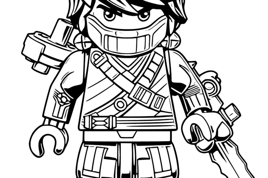 Lego Ninjago Color Page Lego Ninjago Coloring Page