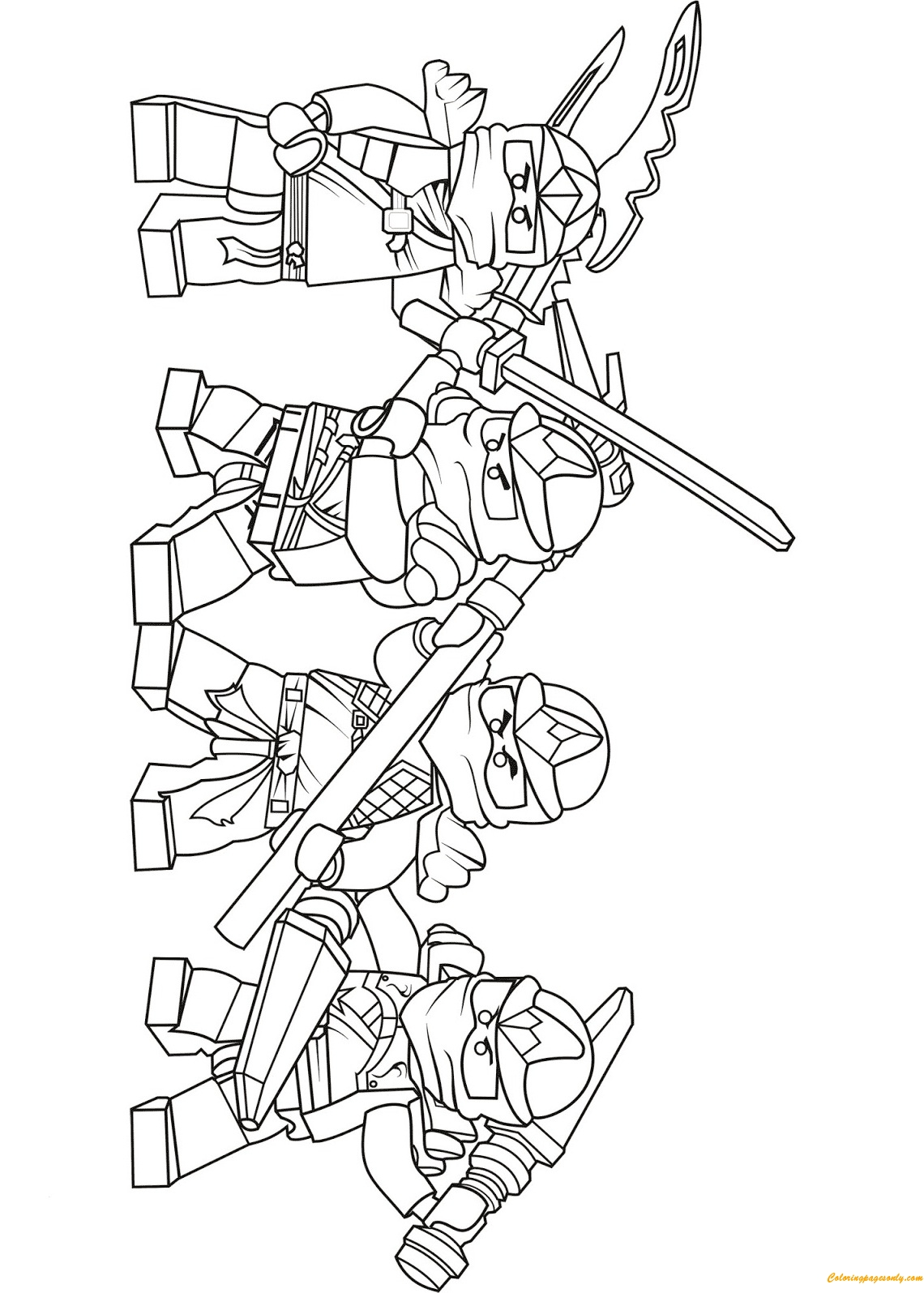 Lego Ninjago Zx Ninjas Coloring Pages Coloring Pages