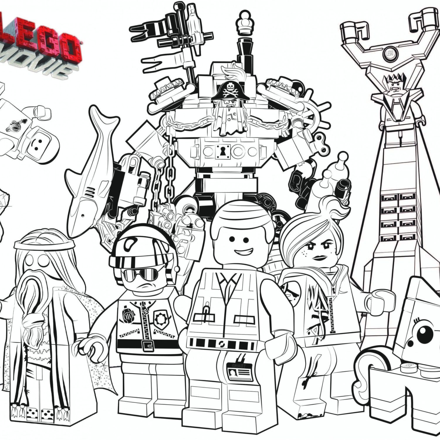 Lego Printable Coloring Pages