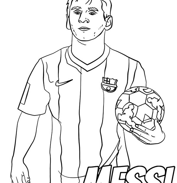 Leo Messi Coloring Page Sheet
