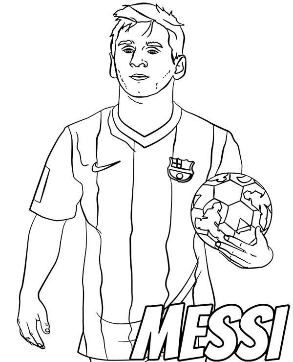 Leo Messi Coloring Page Sheet Leo Messi Coloring Page Sheet