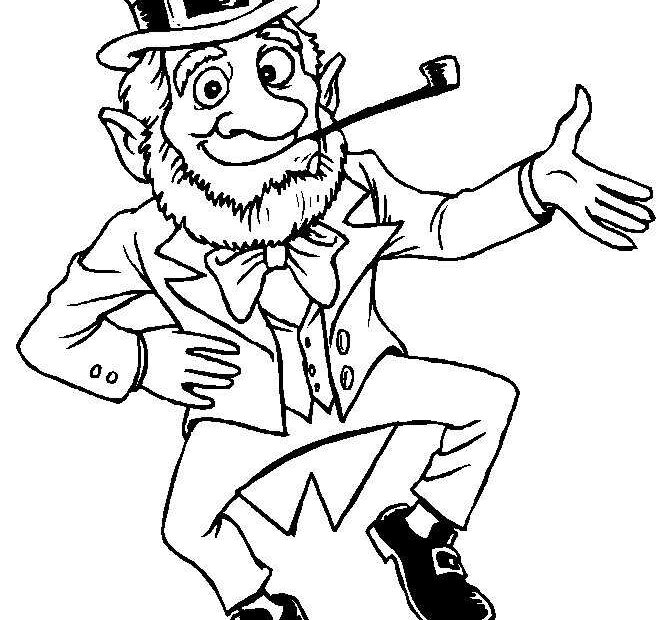 Leprechaun Coloring Pages