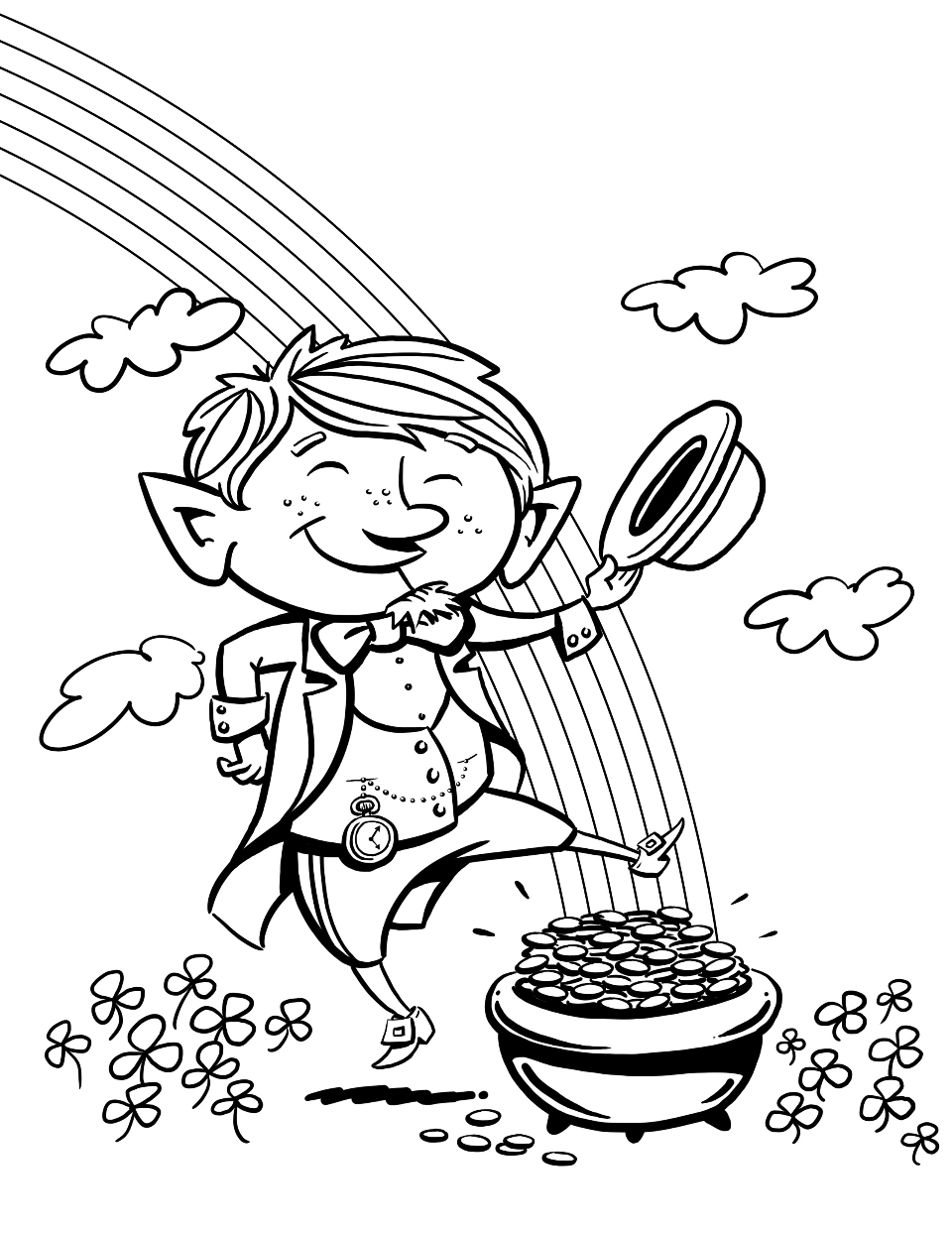 leprechaun coloring pages leprechaun coloring pages
