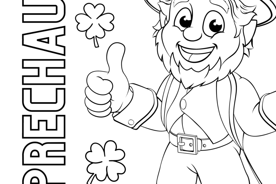 Leprechaun Coloring Pages Two Kids And A Coupon