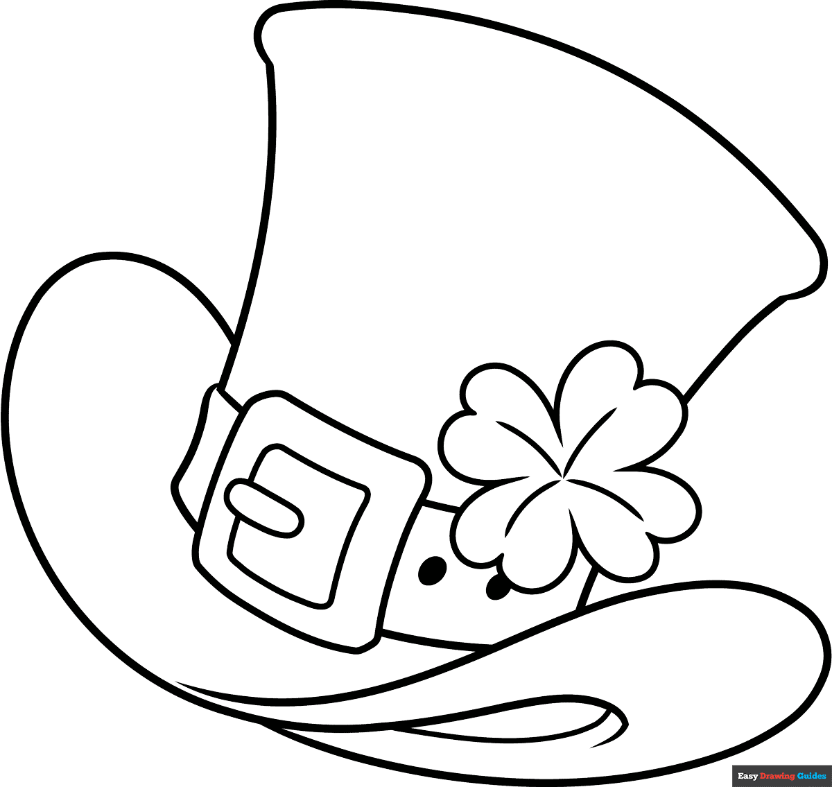 Leprechaun Hat Coloring Page Easy Drawing Guides Leprechaun Hat Coloring Page Easy Drawing Guides