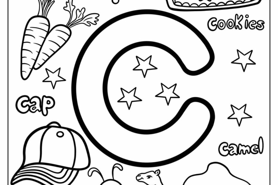 Letter C Coloring Pages For Preers Printable Infoupdate
