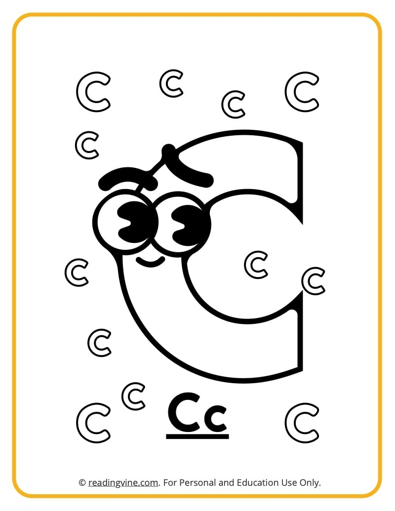 Letter C Coloring Pages Letter C Coloring Pages