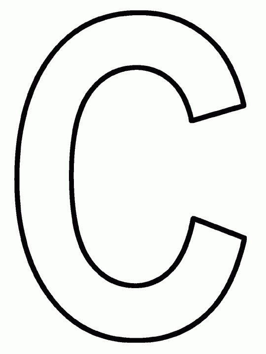 Letter C Coloring Sheet Preschool Coloring Pages