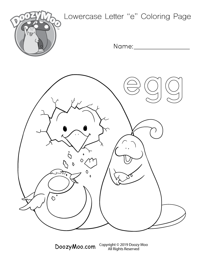 Letter E Coloring Pages Printable Infoupdate