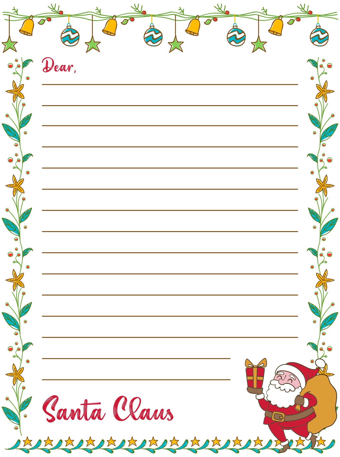 Letters From Santa Claus Templates 10 Free PDF Printables Printablee